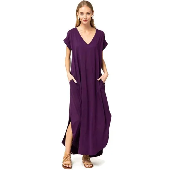 chinese dress ladies Everyday Pocket Maxi Dresses